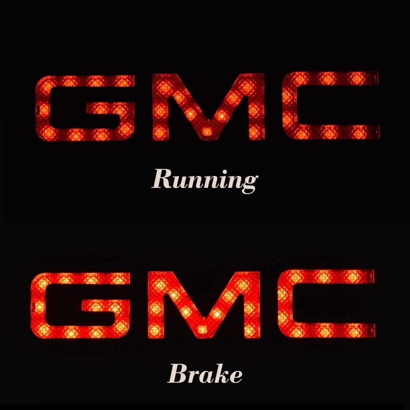 Autogem غطاء وصلة GMC (أسود) - أغطية مستقبل وصلة LED متوافقة مع شاحنات GMC 2 بوصة، 1.25 بوصة أنبوب كلاهما يناسب حروف الكروم على المعدن الأسود موصل مسطح 4 طرق - Image 3